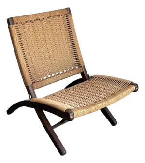 Hans Wegner Folding Woven Rope Chair