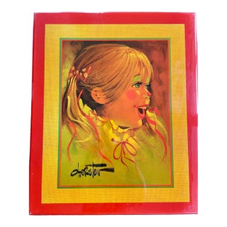 Vintage Chuck Oberstein “Little Girl” Wooden Wall Plaque – 1984, Clown Art, Retro Décor For Sale