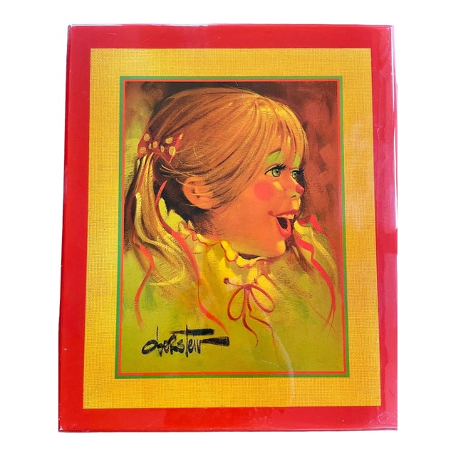 Vintage Chuck Oberstein “Little Girl” Wooden Wall Plaque – 1984, Clown Art, Retro Décor For Sale