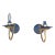 Custom Made Brass Candelabra Sconces a Pair For Sale
