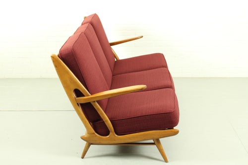 Vintage Sofa and Lounge Chairs, 1960s, Set of 3 Lounge Chairs