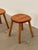 Danish Style Pine Stools, 1970s, Set of 2 For Sale - Image 3 of 10