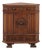 Antique Baroque Wood Corner Cabinet For Sale