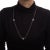 Modern Tiffany & Co Paloma Picasso Flower Necklace Estate Silver 27" Long Chain For Sale - Image 3 of 4