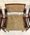 Wood Set of 4 Mid-Century Modern Upholstered Wood Dining Arm Chairs For Sale - Image 7 of 12