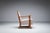 Oak Armchair with Curved Armrests, 1940s For Sale - Image 4 of 17
