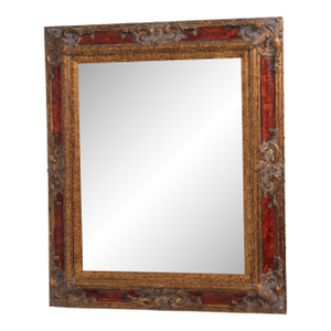 Timeless Reflections Faux Tortoise Shell Wall Mirror