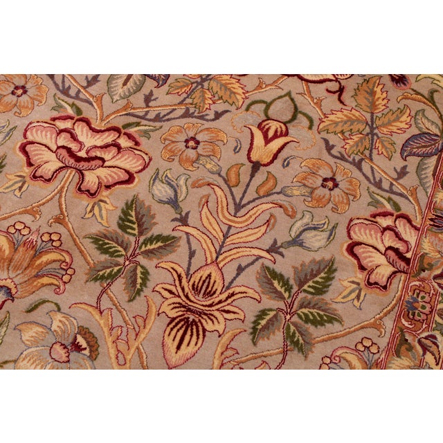 Beautiful 1990's Pak-Persian Taupe/Red Wool Rug - 9'2'' X 12'5'' For Sale In New York - Image 6 of 9