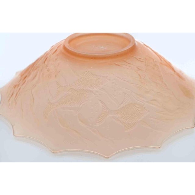 Vintage Art Glass Plate Decorated with Fish, 1970s For Sale - Image 4 of 7