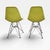Herman Miller Pair of Eames Molded Plastic Side Chairs (Dsr) for Herman Miller – Lime Green For Sale - Image 4 of 10
