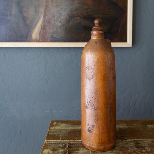 19th Century German Salt Glazed Water Jug From Roisdorf Mineral Spring For Sale - Image 4 of 14