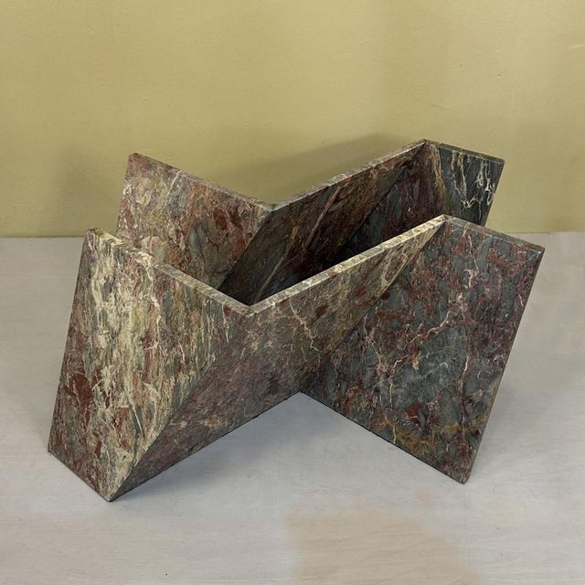 Marble Coffee Table with Rectangular Glass Top, Italy, 1970s For Sale - Image 14 of 16