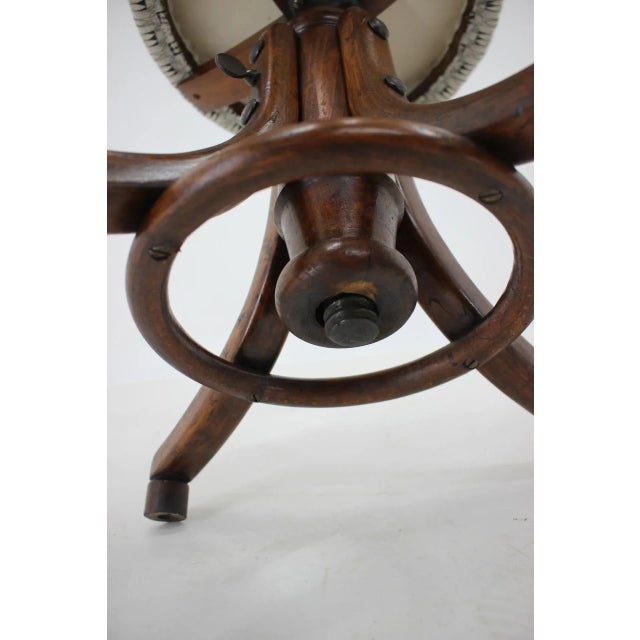 Piano Bentwood Beech Stool, Czechoslovakia, 1930s For Sale - Image 10 of 11