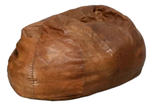 XL Leather Ottoman, Italy, 1970s
