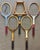Wood Vintage Wooden Tennis Rackets - Set of 5 For Sale - Image 7 of 8