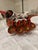 Wood Vintage Russian Khokhloma Hand-Painted Wooden Duck Punch Bowl With 8 Spoons. For Sale - Image 7 of 7