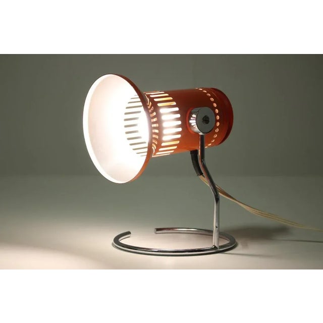 Orange Adjustable Table Lamp, Czechoslovakia, 1970s For Sale - Image 3 of 8