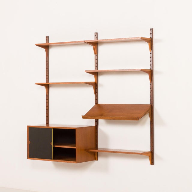 Vintage Danish Teak Wall Unit by Poul Cadovius for Cado, 1960s For Sale - Image 4 of 18