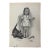 1940s Original Signed Graphite Illustration of Girl Walking Scottie Dog and Frog, 11 × 8 In. For Sale