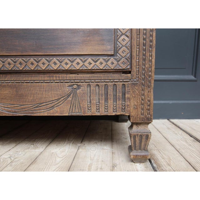 Gray Antique Provincial Louis XVI Chest of Drawers For Sale - Image 8 of 18