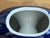 1950’s Hall China Company Made in the Usa Impeccable Iconic Vintage Cobalt Blue Doughnut Novelty Teapot For Sale - Image 13 of 18