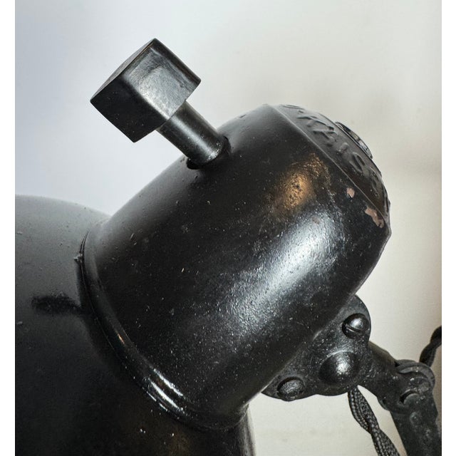 Bauhaus Industrial Black Scissor Wall Lamp from Kaiser Idell, 1930s For Sale - Image 9 of 18