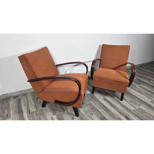 1940s Vintage Armchairs from Jindrich Halabala, 1940s, Set of 2 For Sale - Image 5 of 14