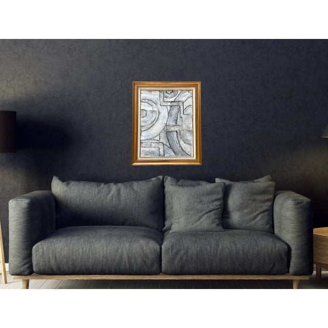 Large Contemporary Abstract Mixed-Media Painting, Bryan Boomershine For Sale - Image 4 of 6