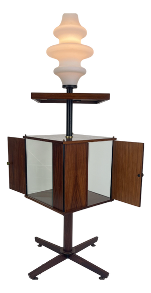 Illuminated Rotating Cabinet in the style of Ico Parisi, Italy, 1960s