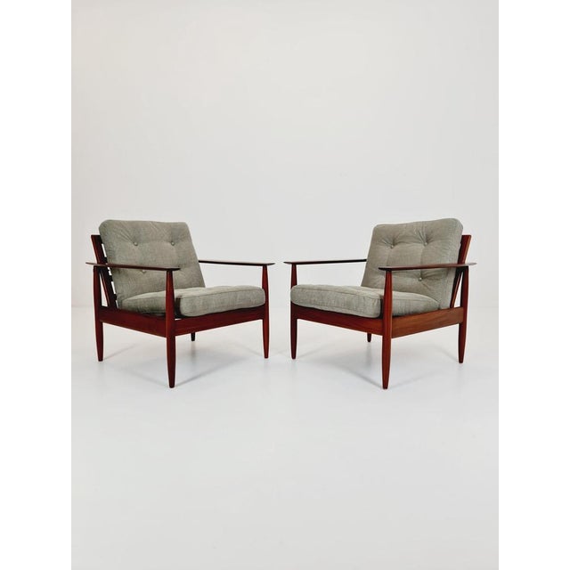 Textile Mid-Century Easy Lounge Chair, Denmark, 1960s For Sale - Image 7 of 11