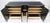 Large Asian Black Lacquer Large Carved Wood Door Pulls 8 Drawer Dresser Credenza