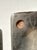 Pair Vintage Martha Sturdy Resin Cube Charcoal Grey Vases For Sale - Image 9 of 12