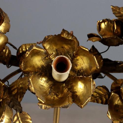 Fifteen-Light Wall Lamp in Iron and Sheet Metal For Sale - Image 4 of 7