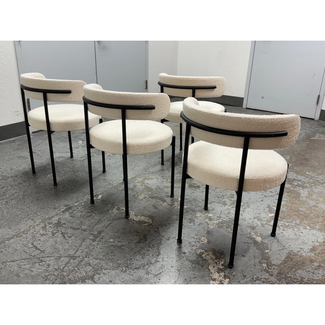 2010s Omar De Biaggio for Cb2 Inesse Dining Chairs, Set of Four For Sale - Image 5 of 12