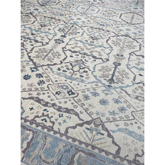 Beige 13x16 Turkish Oushak Area Rug - 111222 For Sale - Image 8 of 9