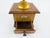 French Provincial Antique French Peugeot Frères Wooden Coffee Grinder With Gold-Tone Hopper – Early 20th Century For Sale - Image 3 of 16