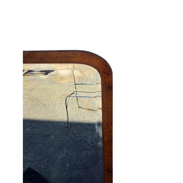 19th Century French Art Deco Fruitwood Stencil Inly Heavy Mirror. For Sale - Image 16 of 18