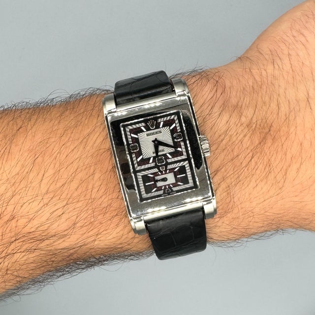 Rolex Cellini Prince 28mm Chronometer 18k White Gold Men's Watch For Sale - Image 11 of 11