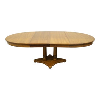 Thomasville Furniture Delegate Collection Italian Neoclassical Tuscan Style 84" Pedestal Dining Table 5221-761 For Sale