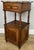 Antique French Oak Bedside Table with Marble Top For Sale - Image 3 of 10