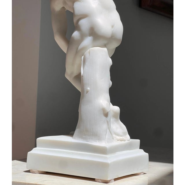 20th Century Neoclassical Sculpture Of An Olympian Disc-Thrower For Sale - Image 10 of 12