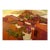 Marc Zimmerman "Cobbled Village" Oil Painting, Mediterranean Aerial View, Terracotta Rooftops, Warm Earth Palette, Contemporary Art West Coast For Sale