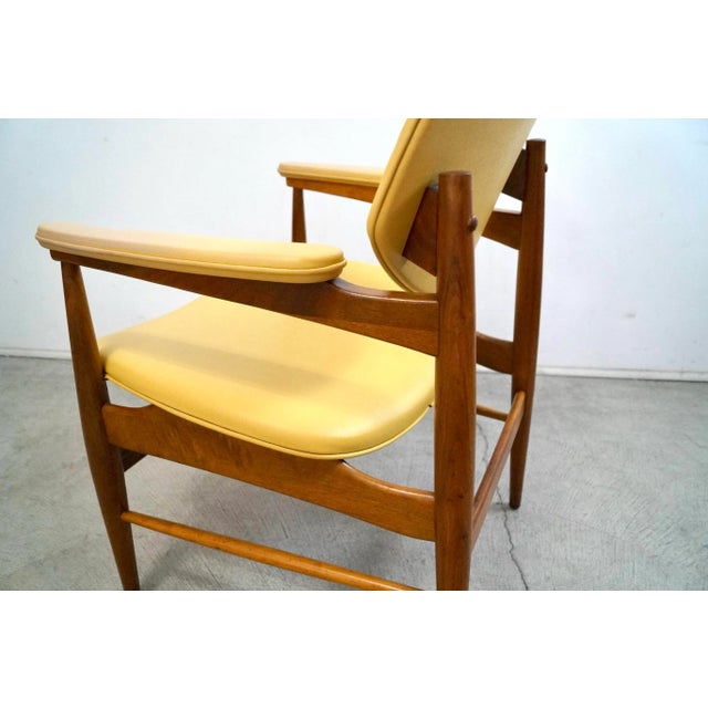 1950’s Mid-Century Modern Walnut Armchair by Thonet For Sale - Image 9 of 12