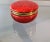 Late 20th Century Vintage Red Italian Round Alabaster Hinged Box For Sale - Image 5 of 5