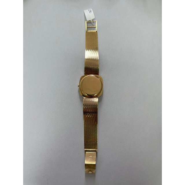 Rolex Cellini White Round Cushion Dial 14 Karat Yellow Gold Vintage Watch For Sale In Washington DC - Image 6 of 11