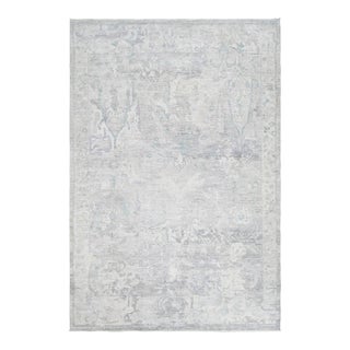 Hand Knotted Wool & Cotton Oushak Rug. 09'09" X 14'00" For Sale