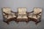 Beige Antique Baroque Armchairs in Walnut, 1800, Set of 3 For Sale - Image 8 of 18