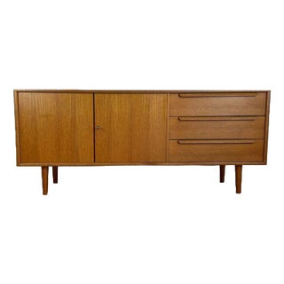 Vintage Teak Credenza with Drawers, Denmark, 1960 For Sale