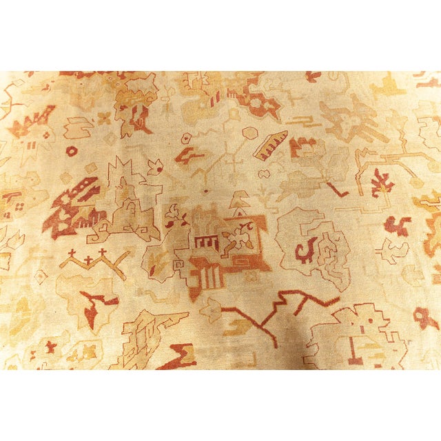 Oversized 1880s Antique Indian Amritsar Rug For Sale In New York - Image 6 of 9