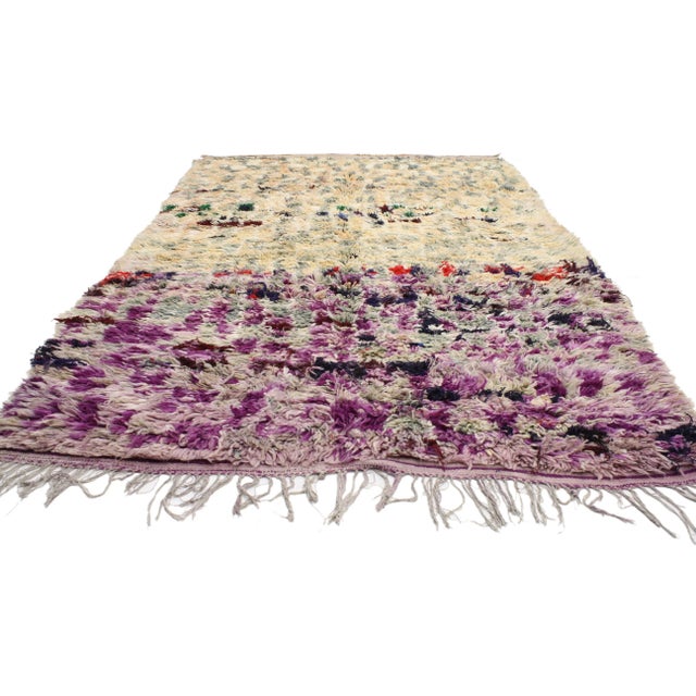 Tribal Vintage Berber Moroccan Boujad Rug - 06'00 X 10'04 For Sale - Image 3 of 4